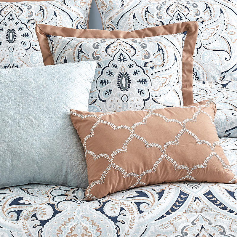 A00002 8PCS morden print comforter set