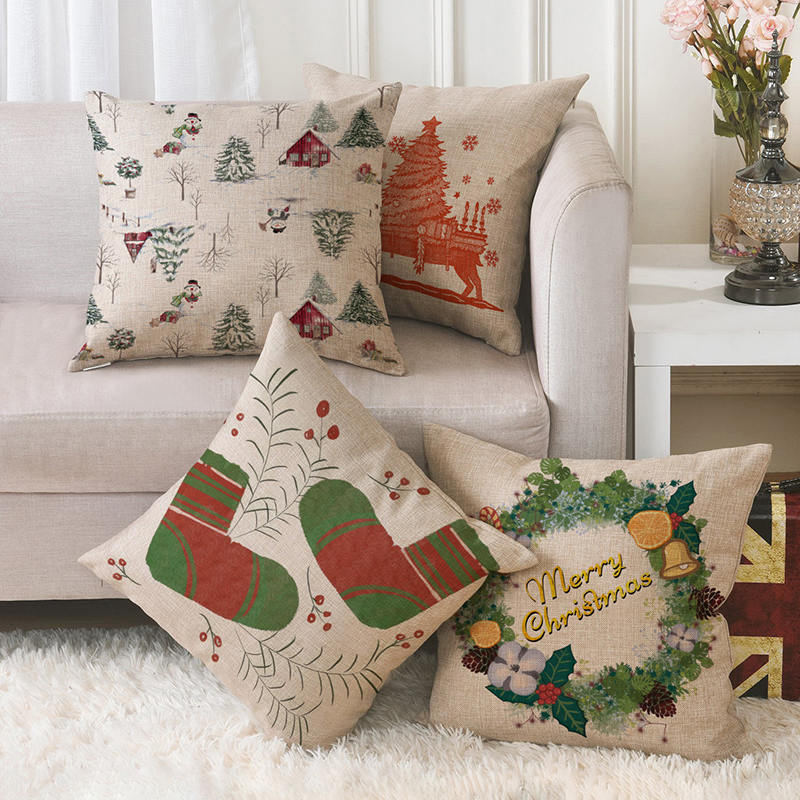 F00002 Christmas Themed Soft Cushions