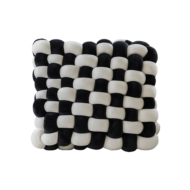 F00006 Simple Black And White Cushion