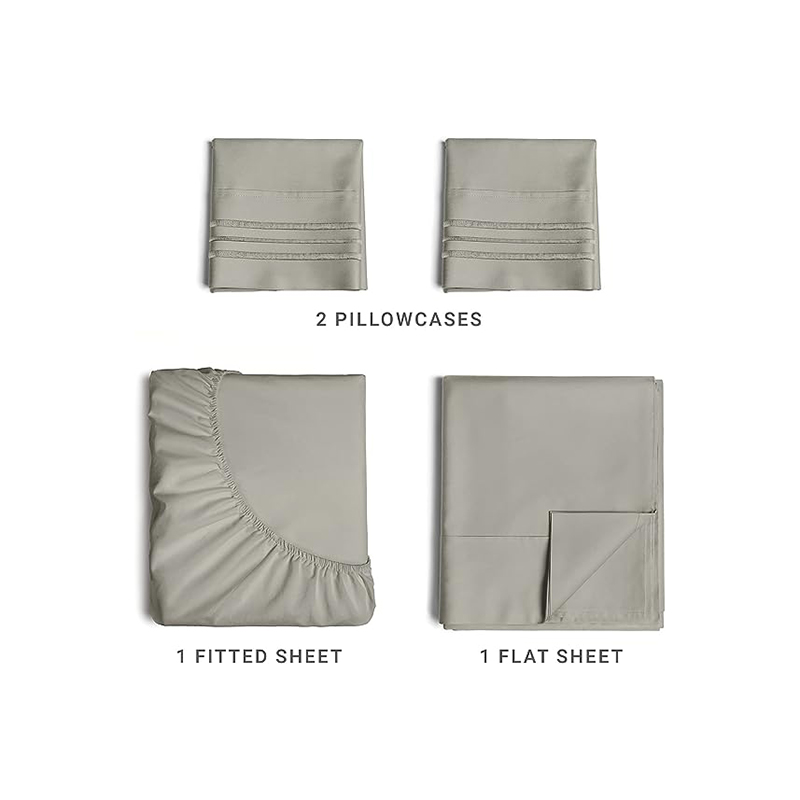 D00001 microfiber 4PCS  bed sheet set