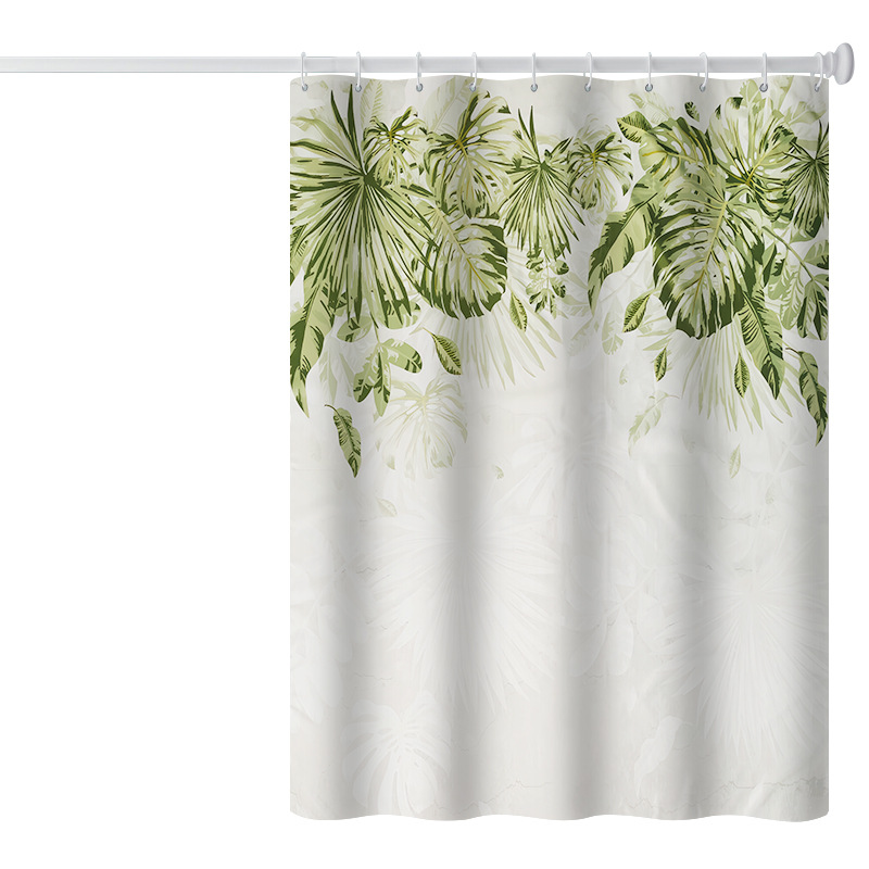 H00001 printed shower curtain