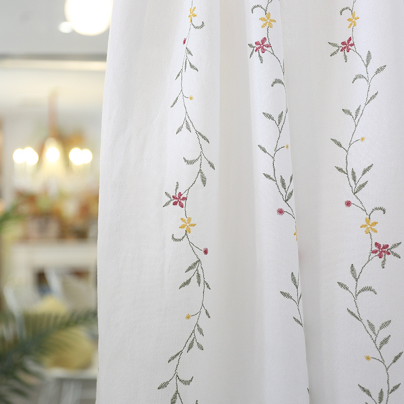 H00004 american style rural foreign trade short curtain and half curtain