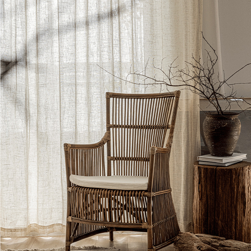 H00005 linen minimalist window screen